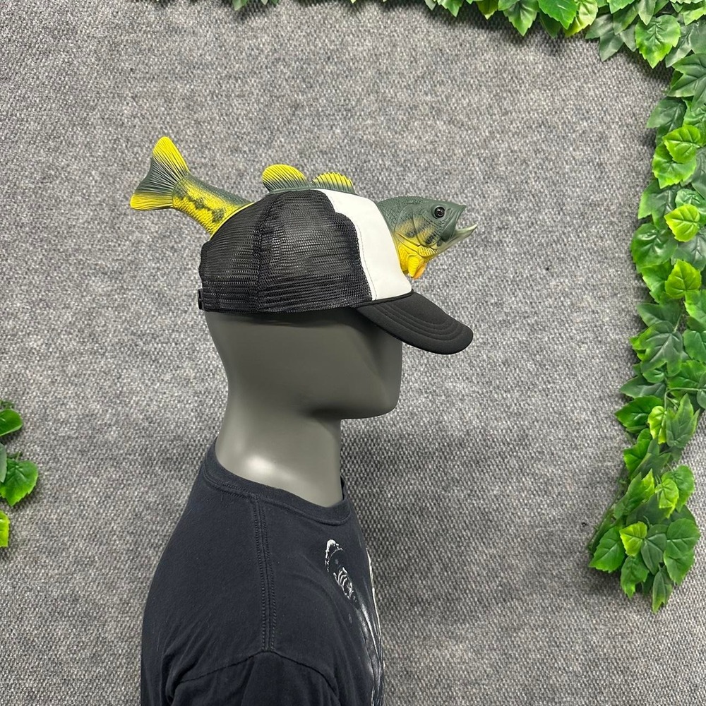 3D Fish Trucker Hat Novelty Fishing Snapback Cap